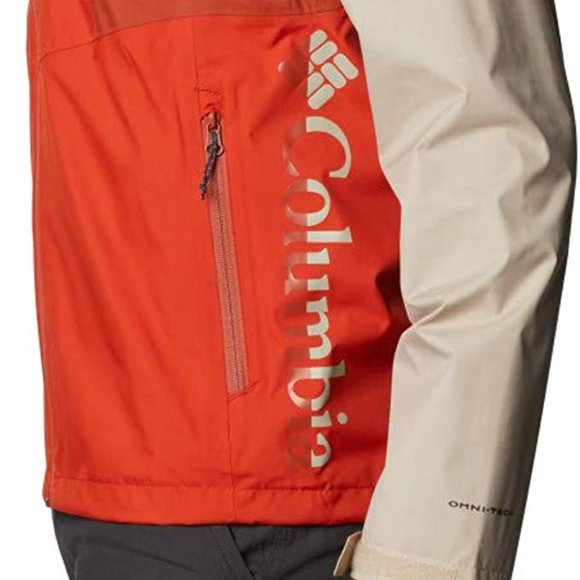 🆕Columbia Men's Inner Limits II Jacket, Bonfire/Dark Sienna/Ancient Fossil, NWT - Picture 5 of 6